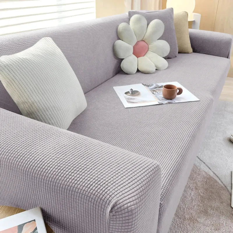 Jacquard Fabric Sofa Cover for L-Shaped and Recliner Sofas