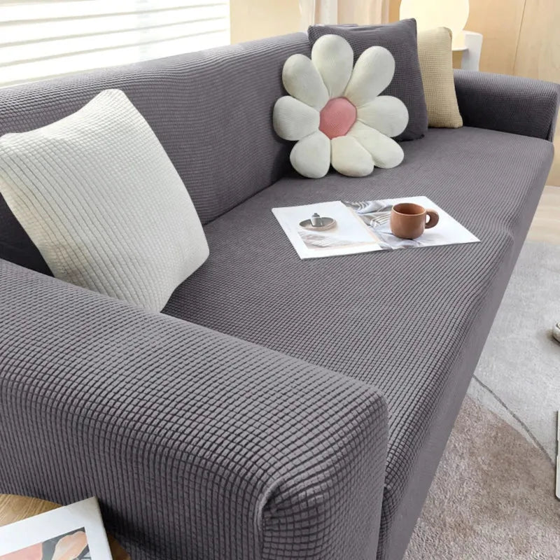 Jacquard Fabric Sofa Cover for L-Shaped and Recliner Sofas