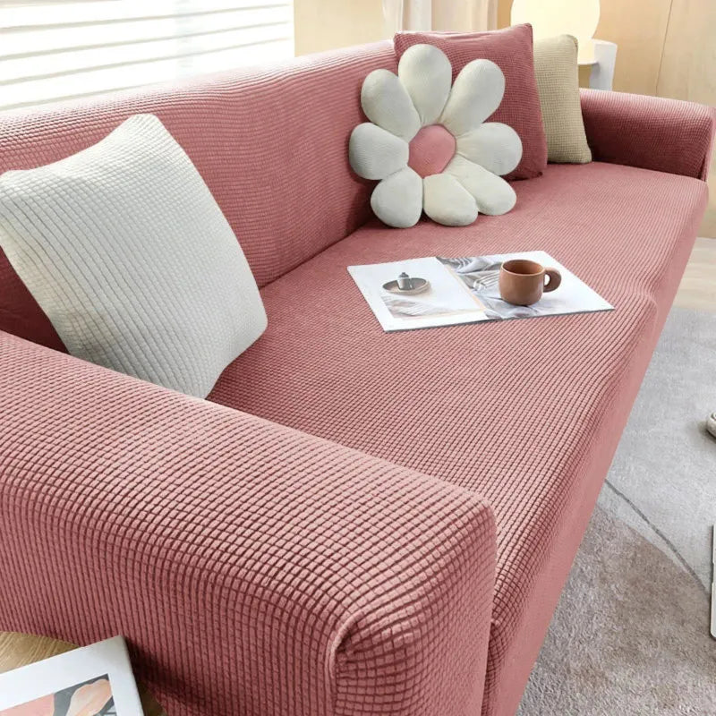 Jacquard Fabric Sofa Cover for L-Shaped and Recliner Sofas