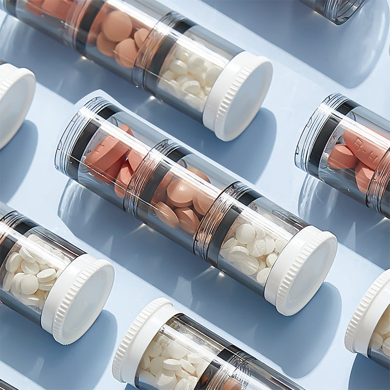 7-Day Pill Organizer with Morning Noon Evening Compartments