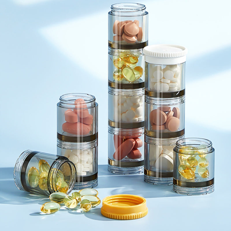 7-Day Pill Organizer with Morning Noon Evening Compartments
