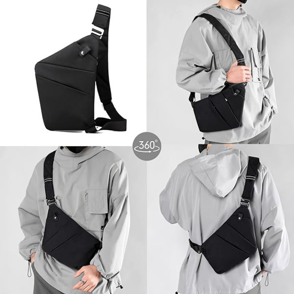 Anti-Theft Crossbody Bag with Adjustable Strap and Organized Storage