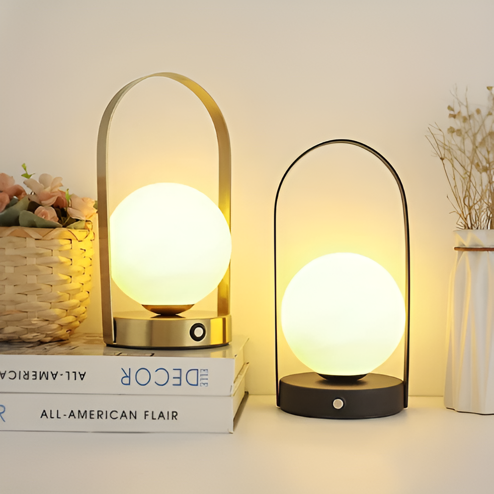 Wireless Dimmable Table Lamp with Rechargeable Battery