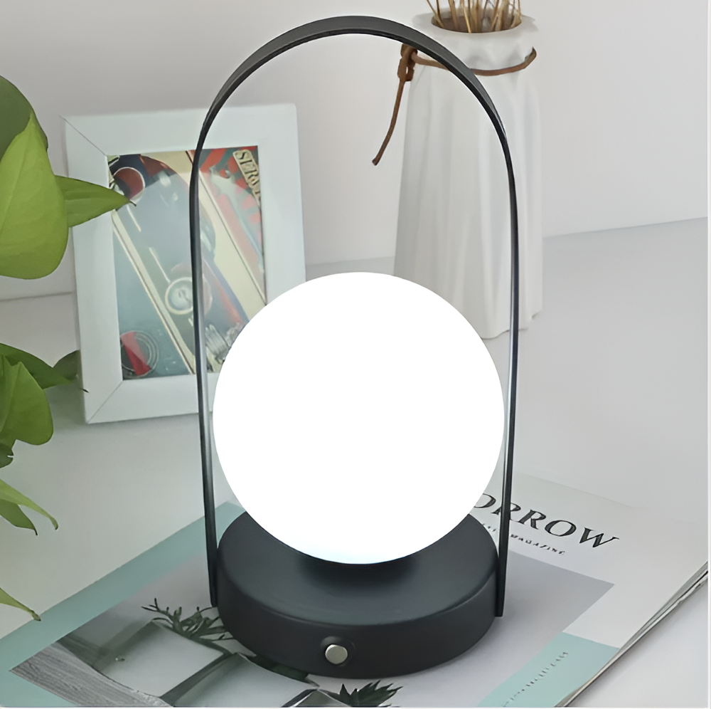 Wireless Dimmable Table Lamp with Rechargeable Battery