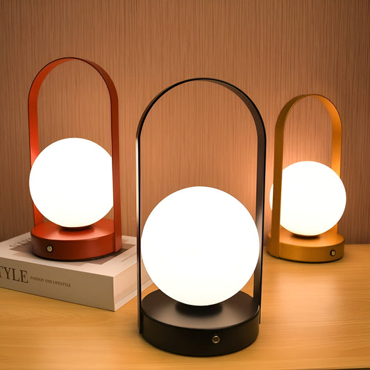 Wireless Dimmable Table Lamp with Rechargeable Battery