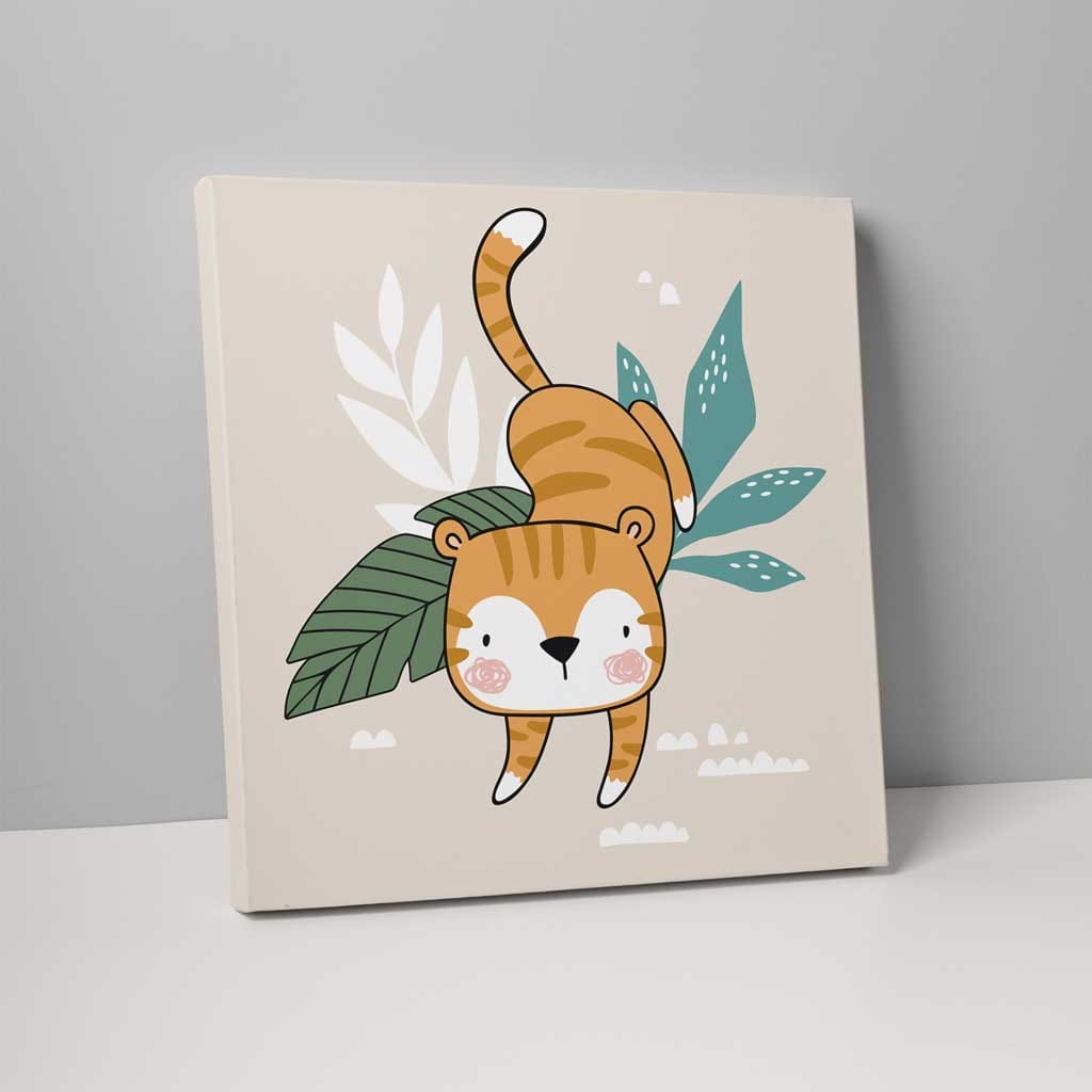Boho Jungle Tiger Canvas Wall Art