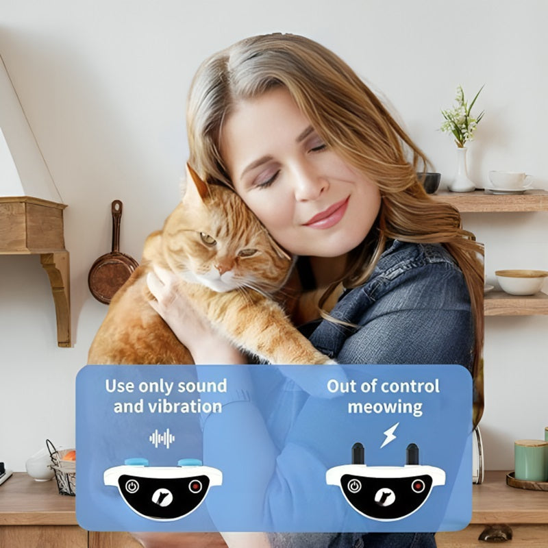 Humane Cat Shock Collar with Remote and Adjustable Settings