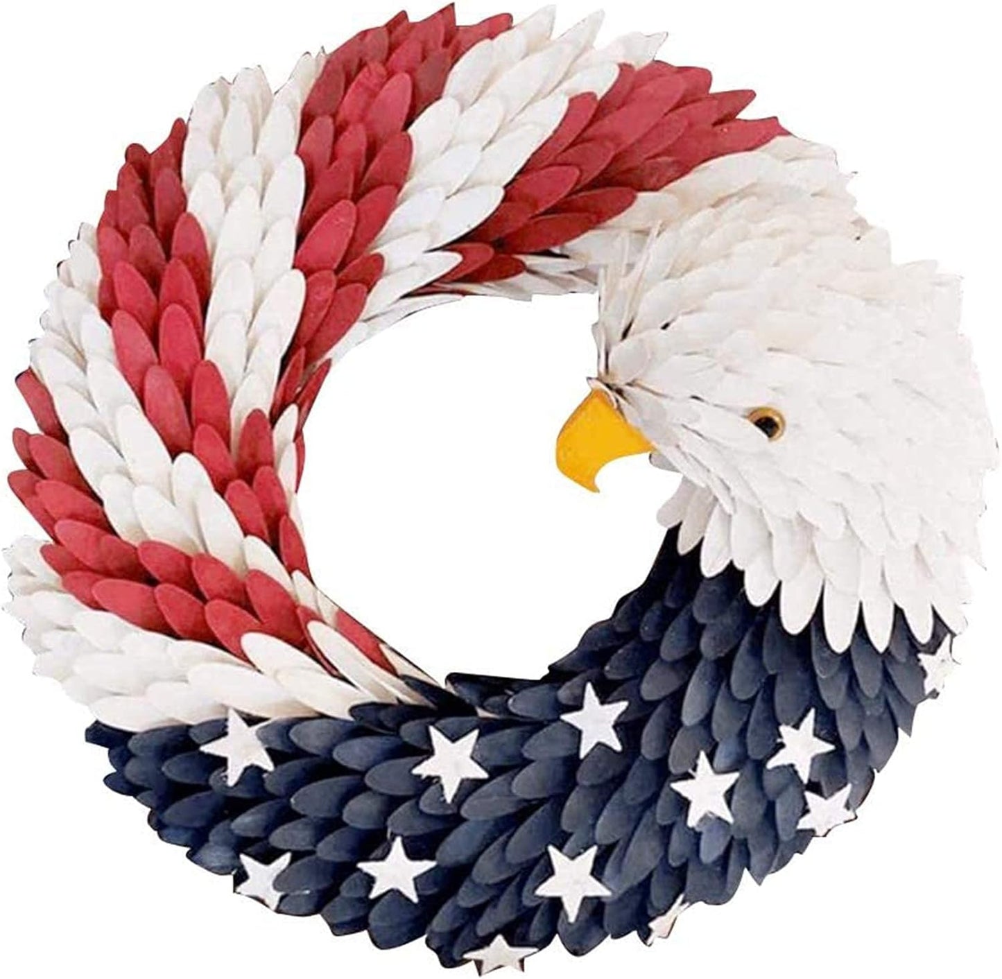 Patriotic Wooden Door Sign for Fourth of July Decor