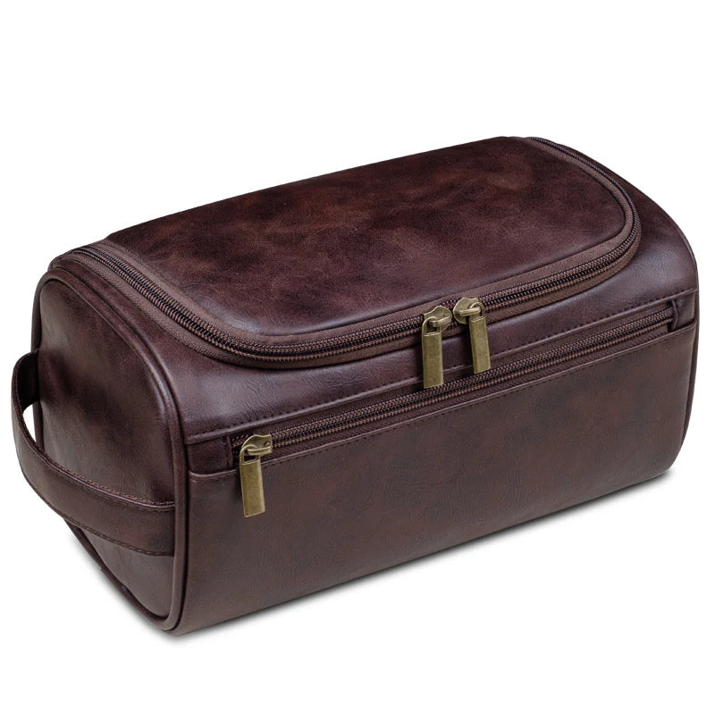 Elegant Travel Cosmetic Organizer with Multiple Compartments