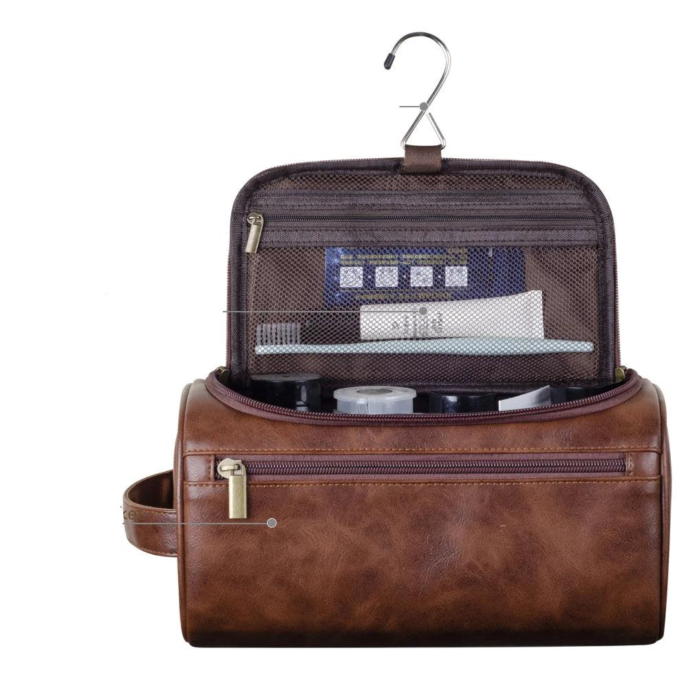 Elegant Travel Cosmetic Organizer with Multiple Compartments