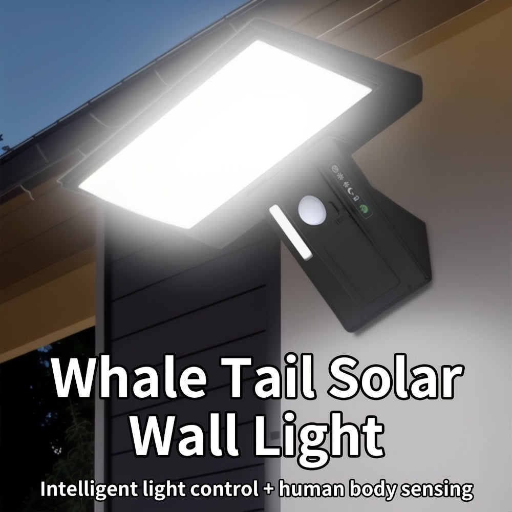 Solar LED Outdoor Motion Sensor Spotlight - 50,000 Hour Lifespan, Waterproof, USB Rechargeable