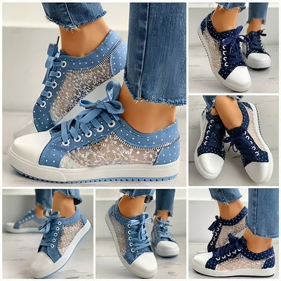 Mielle - Dotted Lace Sneakers