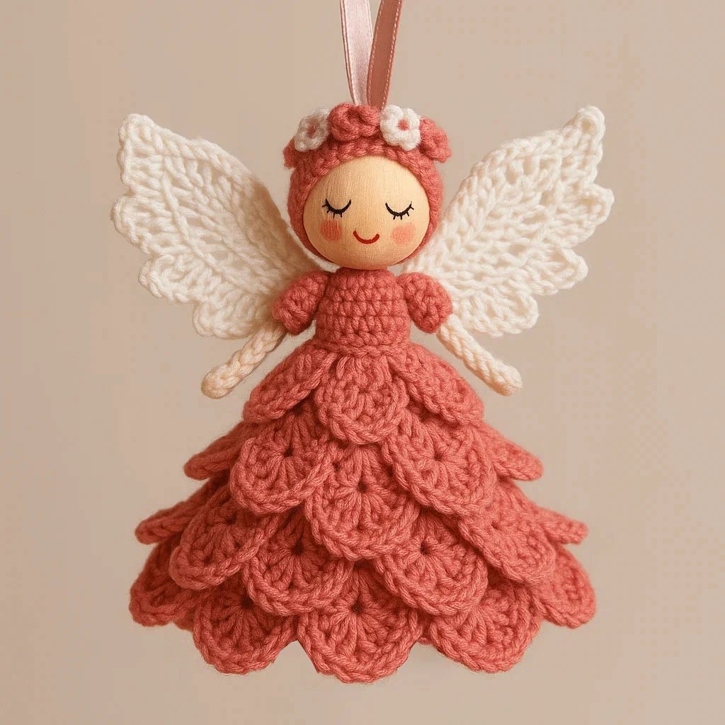 DIY Crochet Angel Ornament Craft Kit for Beginners