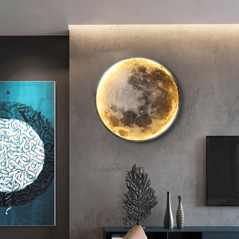 Realistic Moon Lamp with Adjustable Brightness