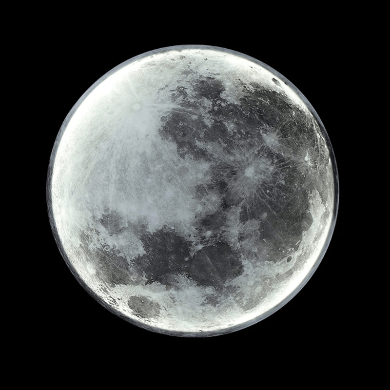 Realistic Moon Lamp with Adjustable Brightness