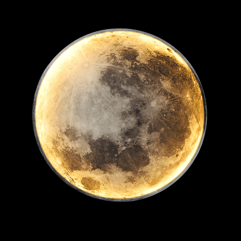 Realistic Moon Lamp with Adjustable Brightness