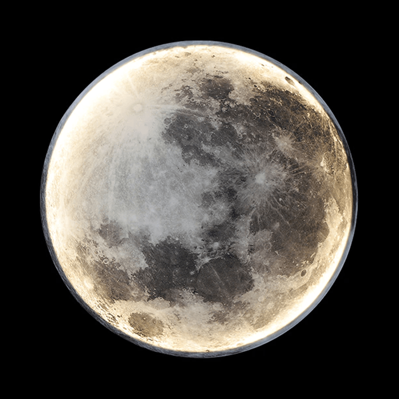 Realistic Moon Lamp with Adjustable Brightness