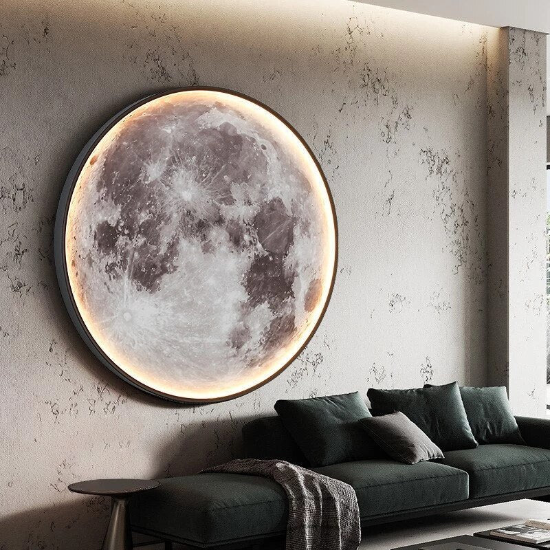Realistic Moon Lamp with Adjustable Brightness
