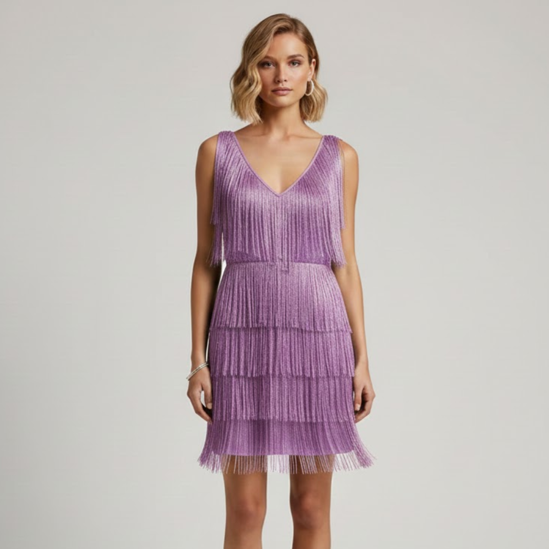 Sequin Fringe Party Dress for Women