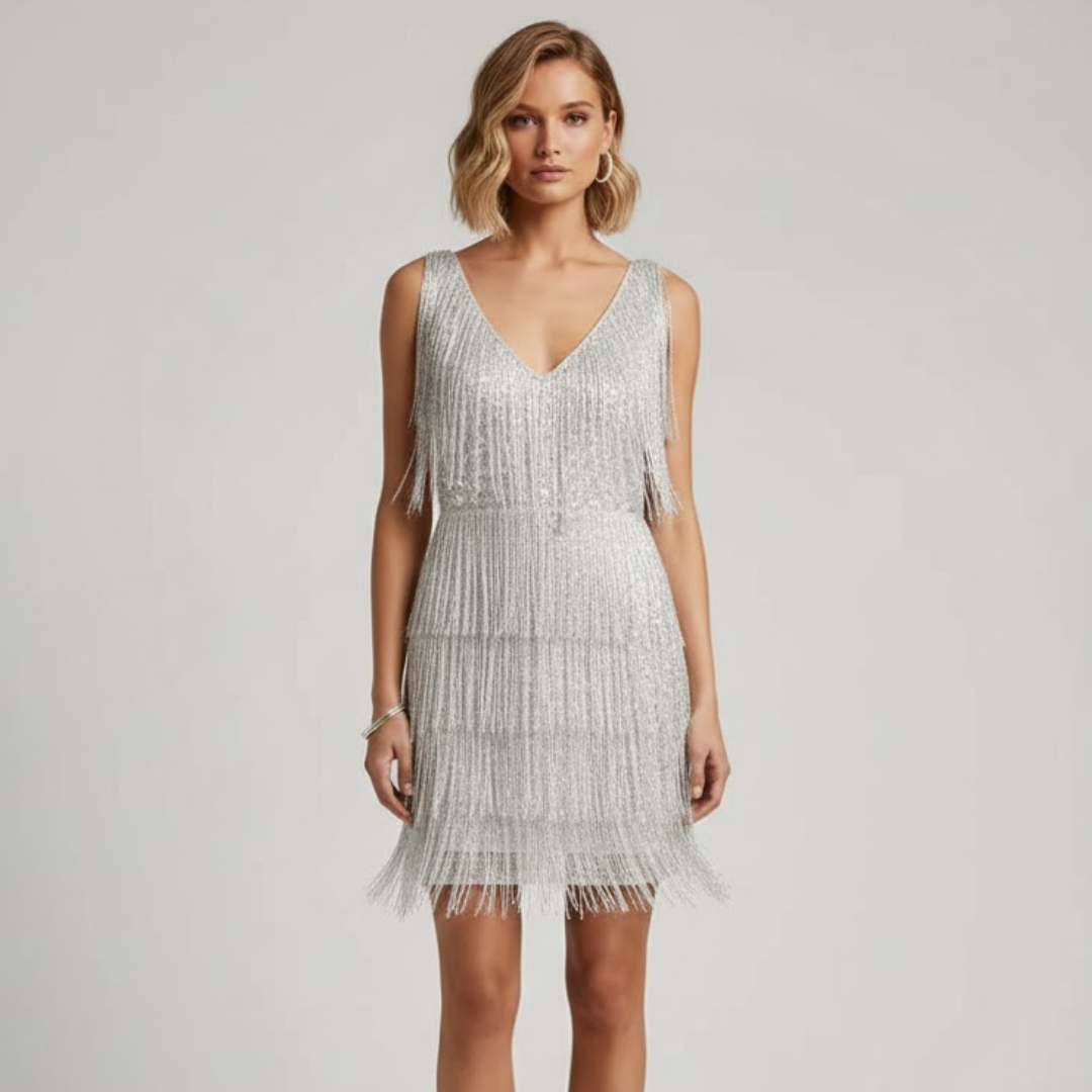 Sequin Fringe Party Dress for Women