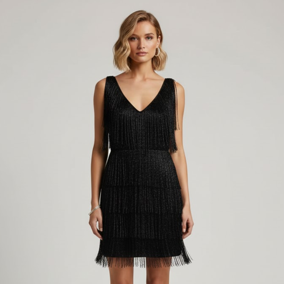 Sequin Fringe Party Dress for Women