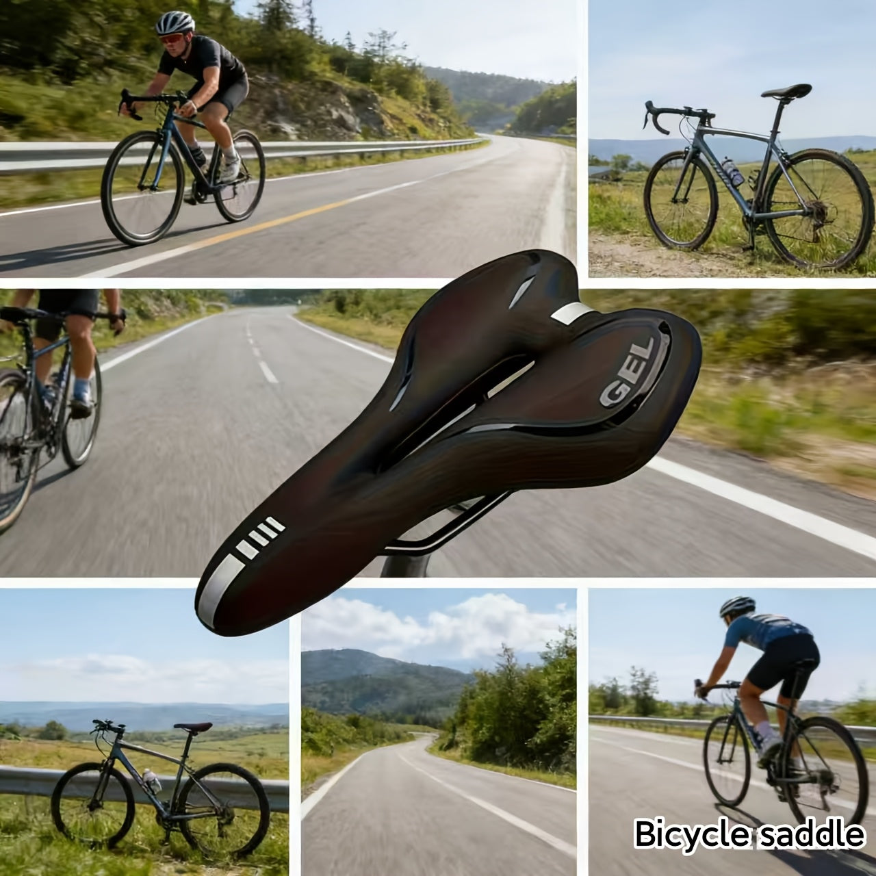 Ergonomic Breathable Bicycle Saddle with Ventilation Hole
