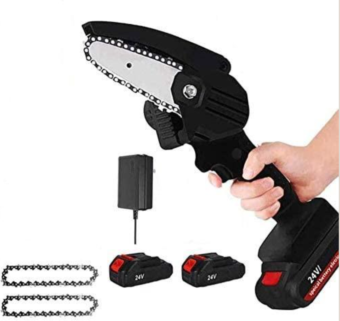 Wireless Mini Chainsaw for Gardening and Woodwork