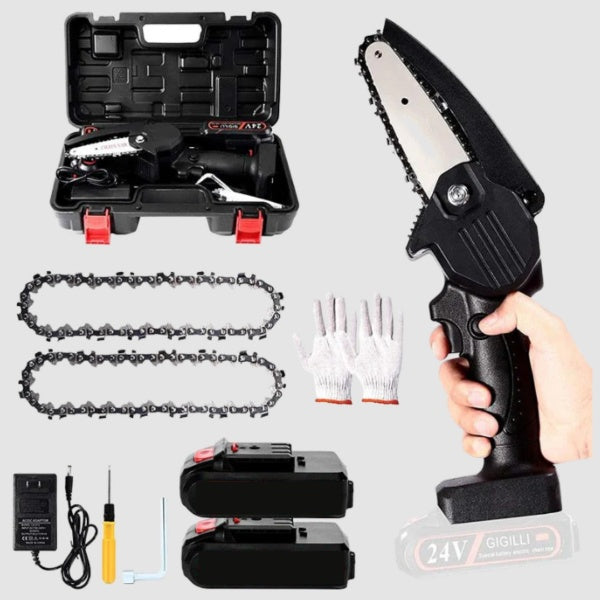 Wireless Mini Chainsaw for Gardening and Woodwork