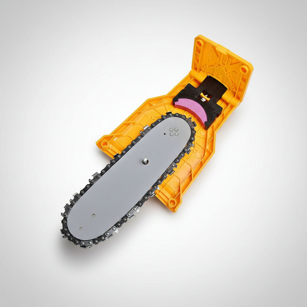Chainsaw Sharpener Tool with 4 Durable Replacement Stones