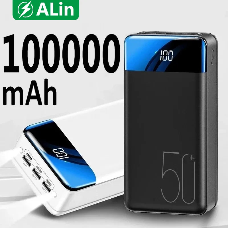 50,000 mAh Fast Charging Power Bank with LED Light
