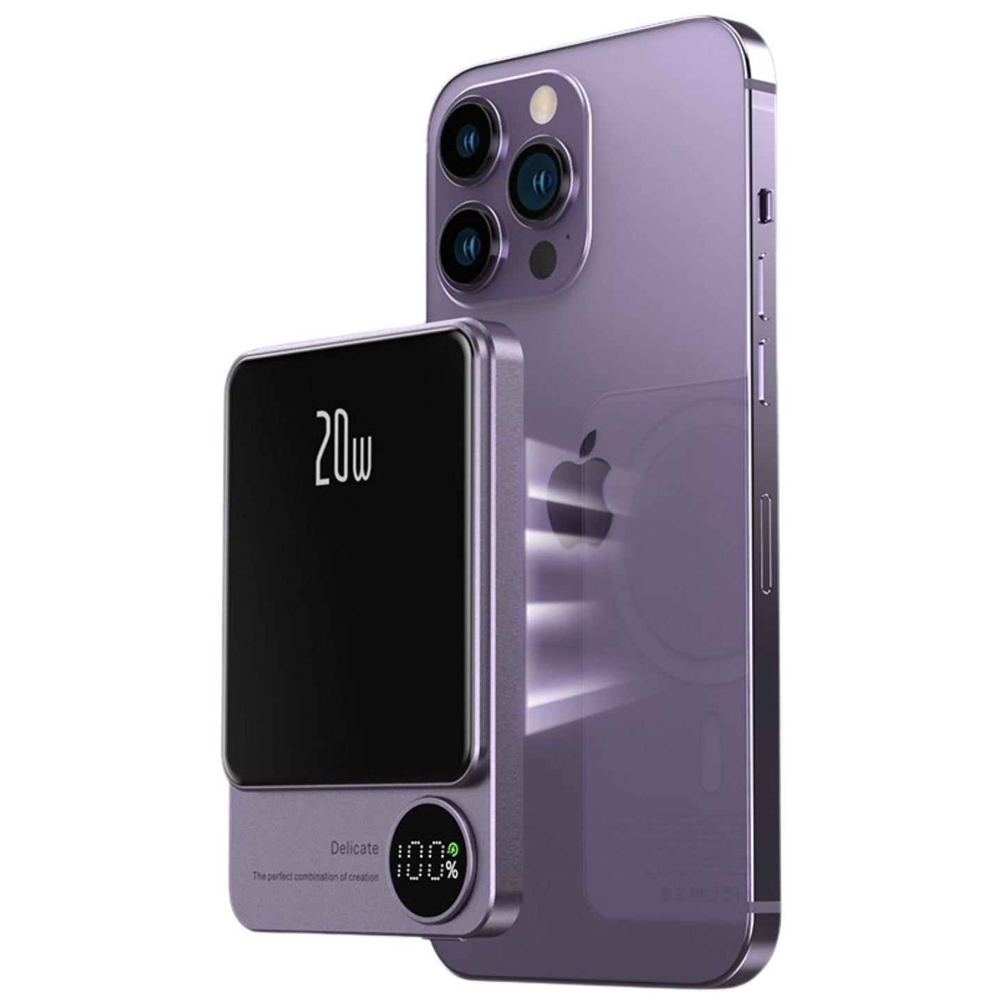 Magnetic Power Bank 10000mAh with Fast Wireless Charging