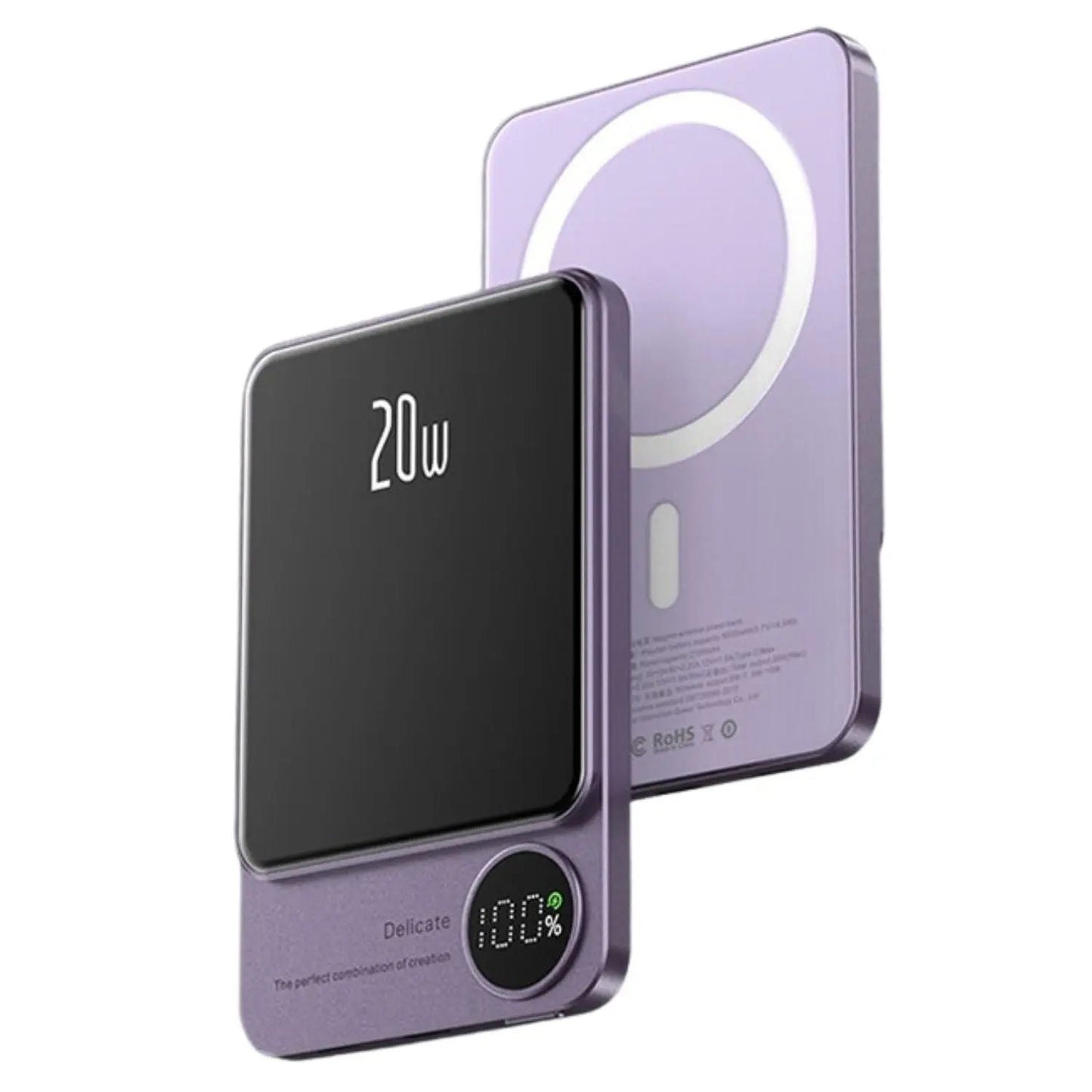 Magnetic Power Bank 10000mAh with Fast Wireless Charging