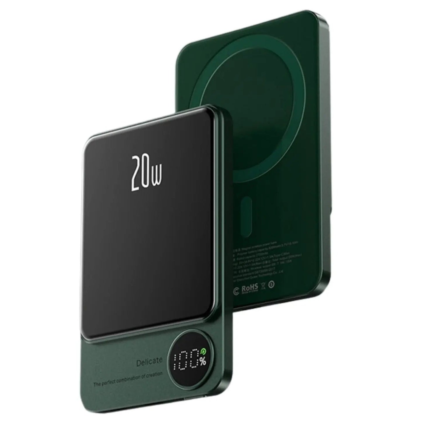 Magnetic Power Bank 10000mAh with Fast Wireless Charging
