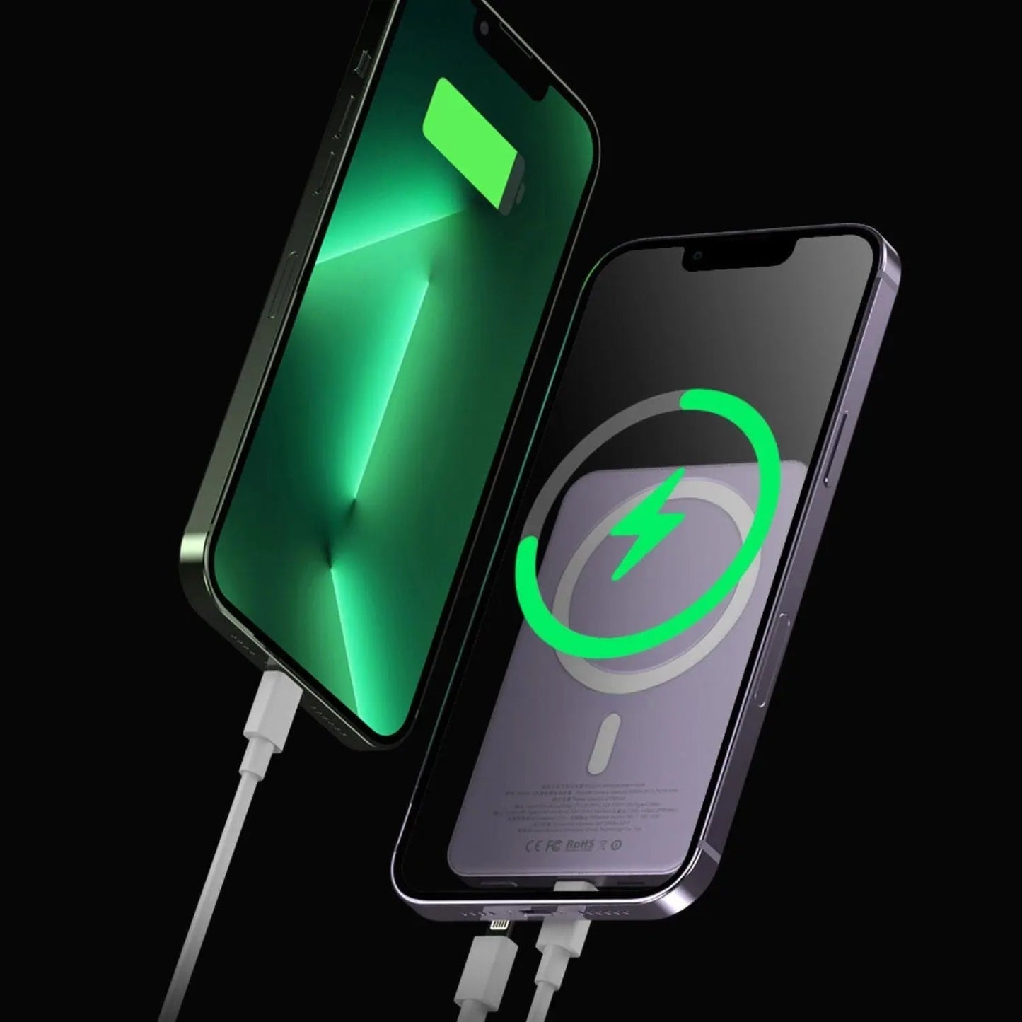 Magnetic Power Bank 10000mAh with Fast Wireless Charging