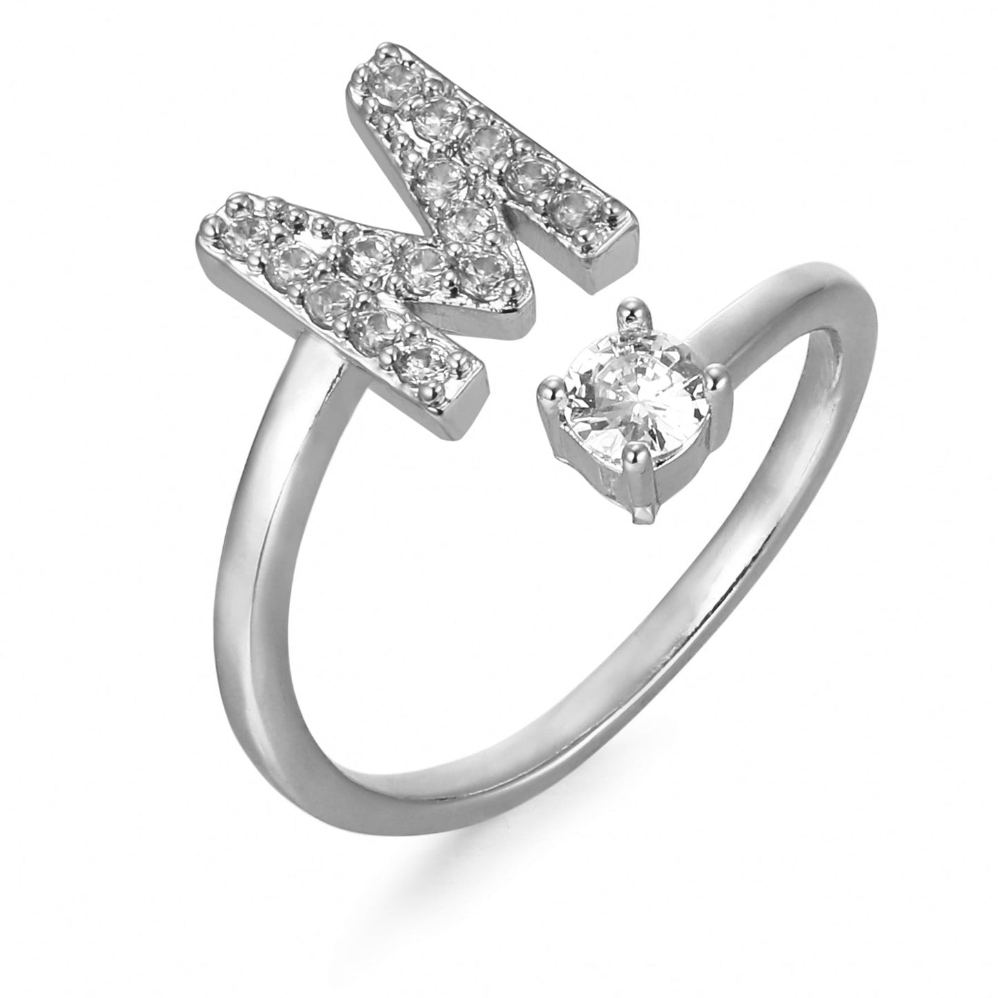 Personalized Elegant Letter Ring with Adjustable Fit