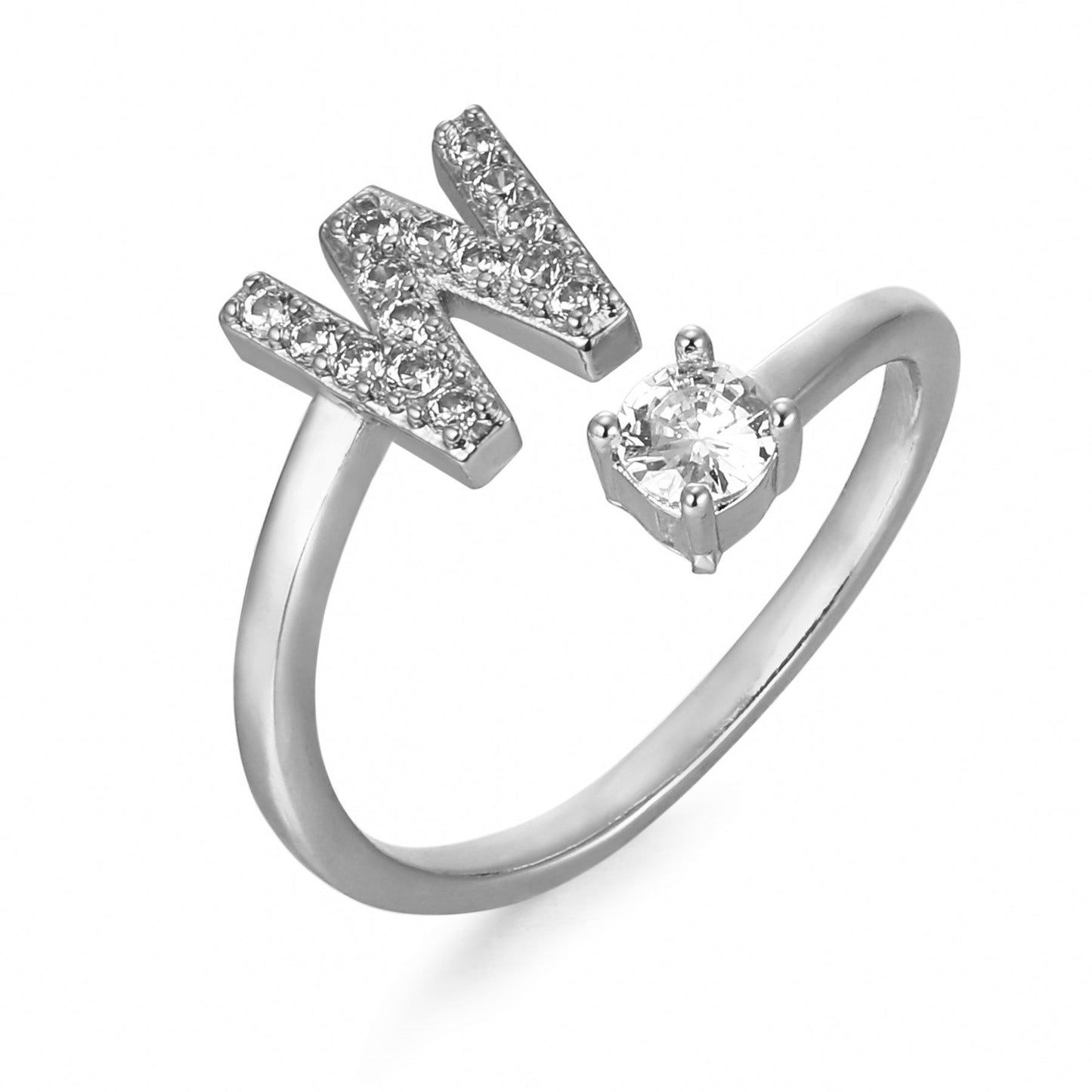 Personalized Elegant Letter Ring with Adjustable Fit