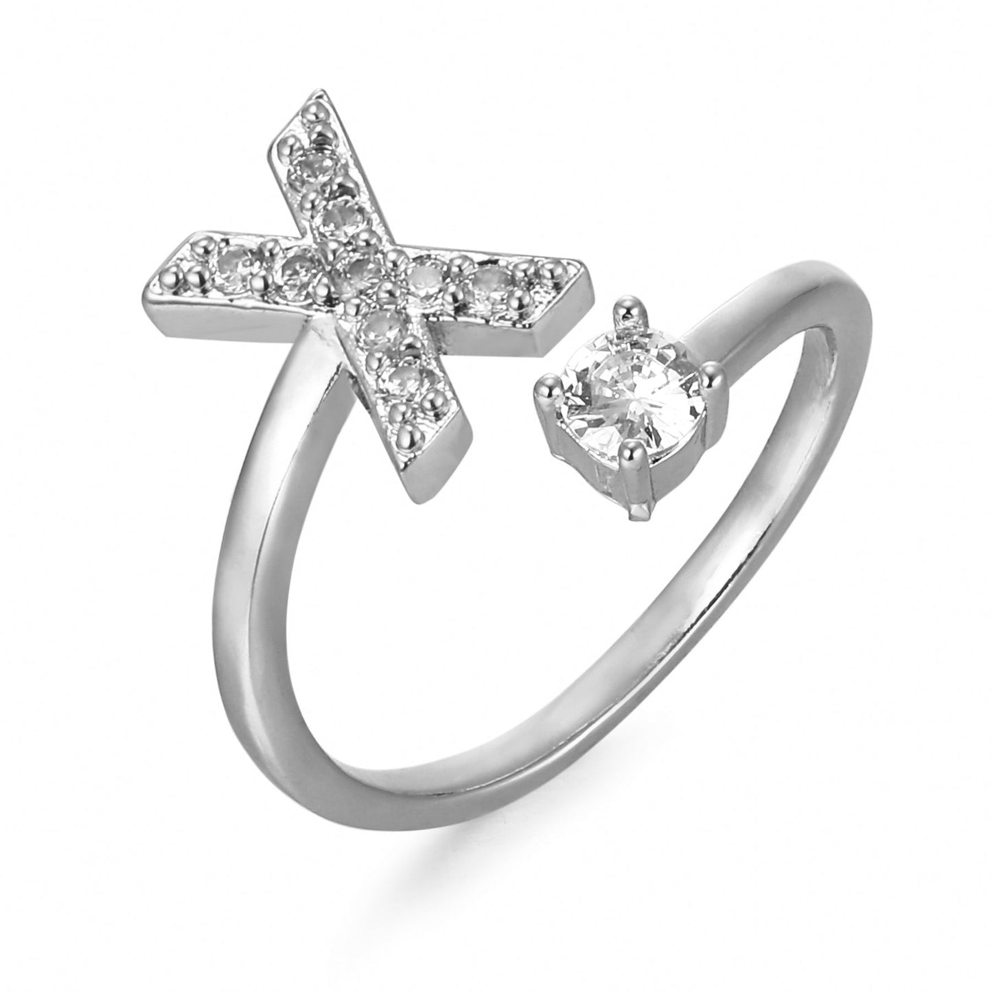 Personalized Elegant Letter Ring with Adjustable Fit