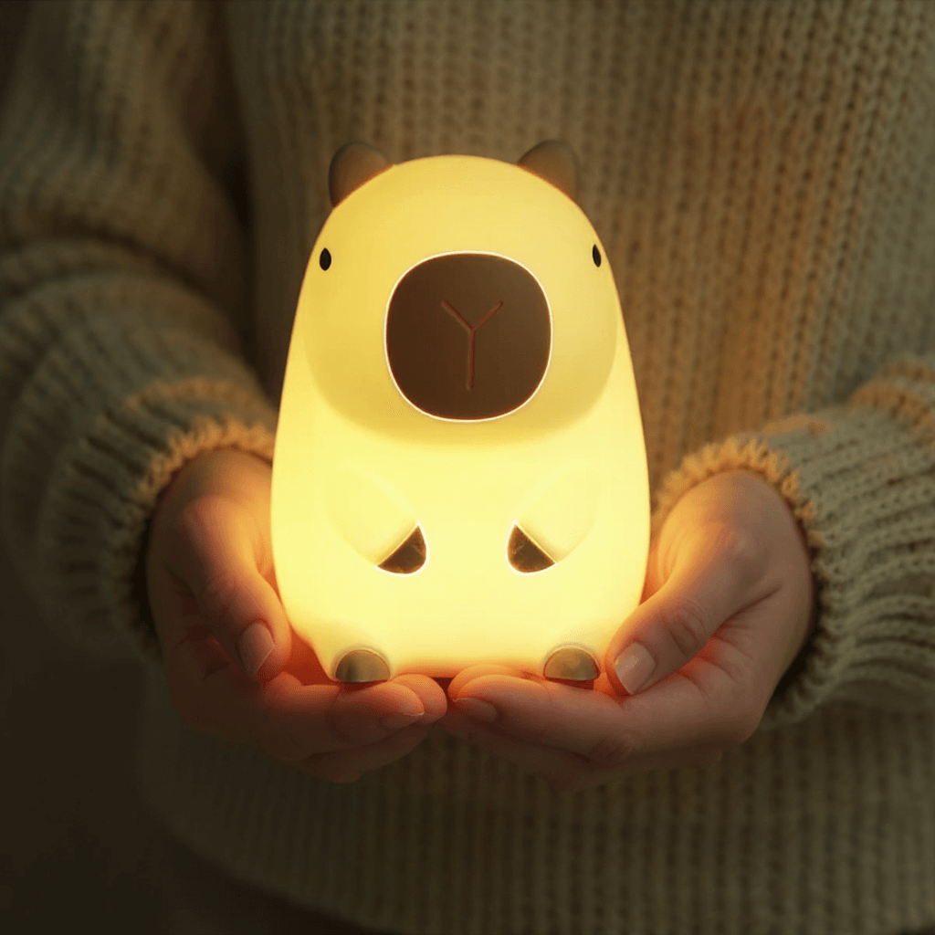 Capybara Night Light with Adjustable Brightness Silicone