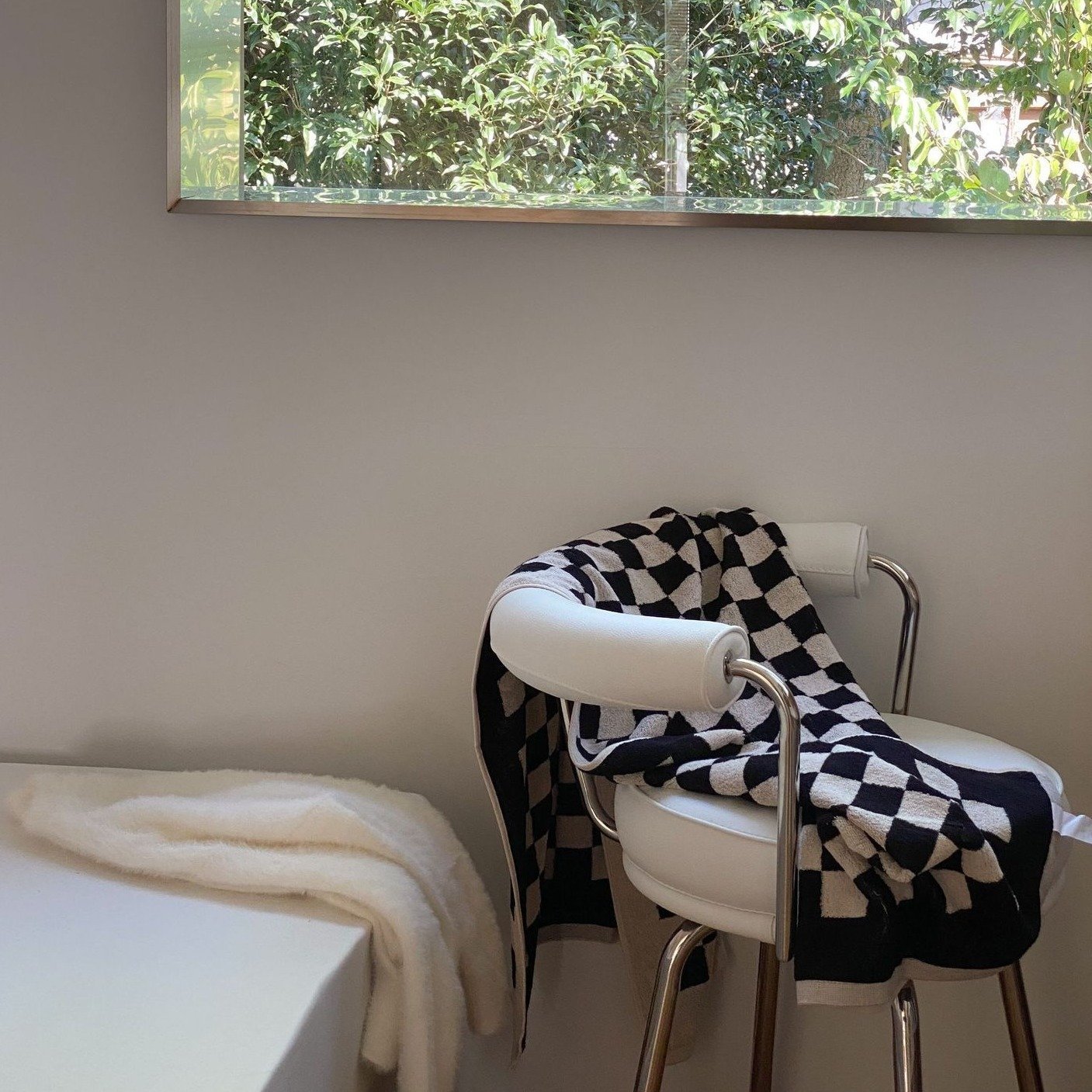 Checkerboard Plus Cotton Bath and Hand Towels