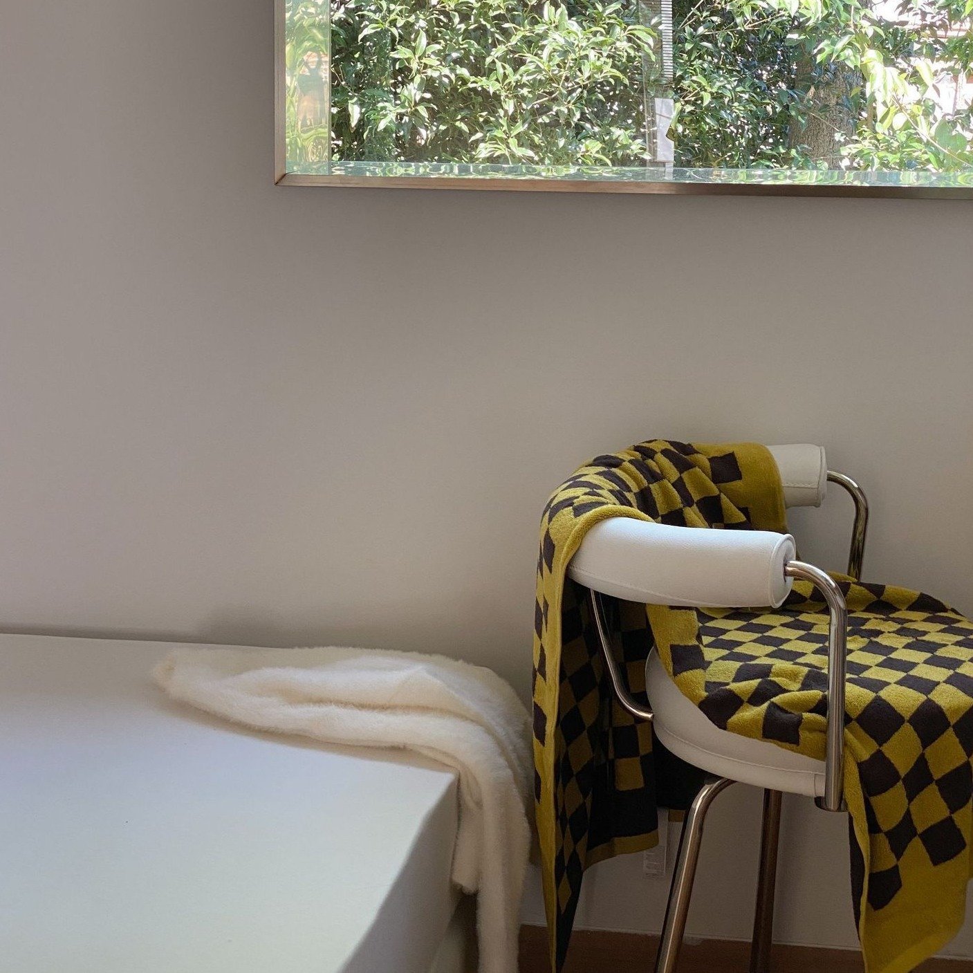 Checkerboard Plus Cotton Bath and Hand Towels
