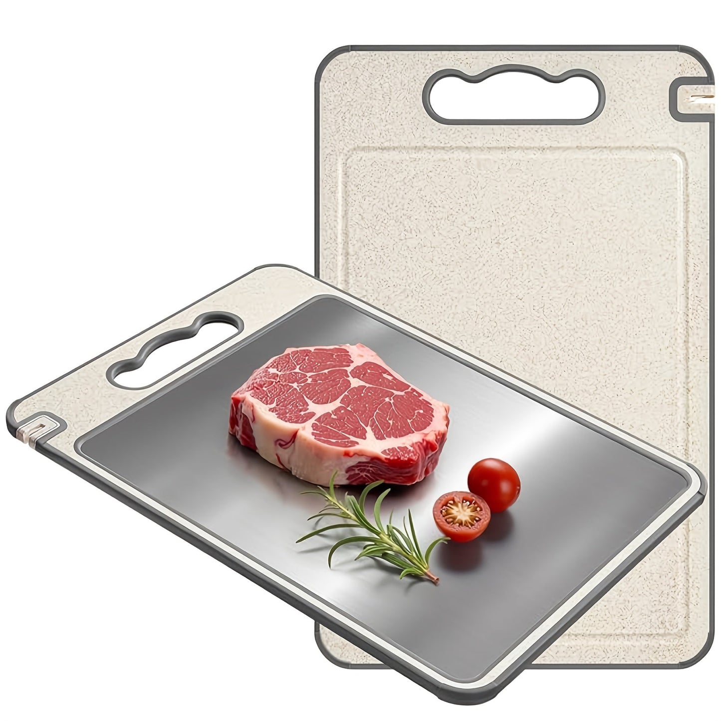 Efficient Thawing Cutting Board for Food Preparation