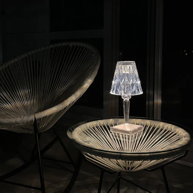 Chic Crystal Table Lamp for Ambient Lighting