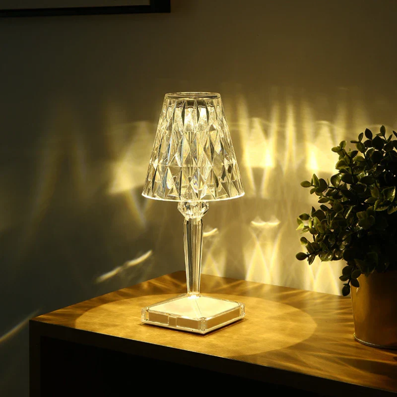Chic Crystal Table Lamp for Ambient Lighting