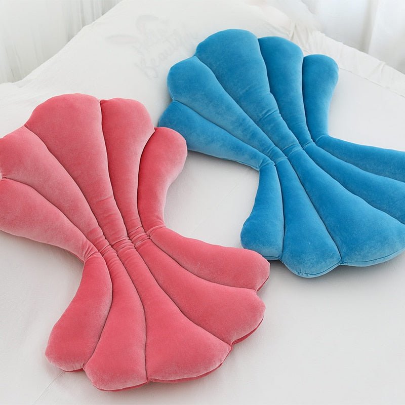 Shell Design Velvet Cushion - Luxurious Cozy Seat Pillow for Dining and Living Spaces