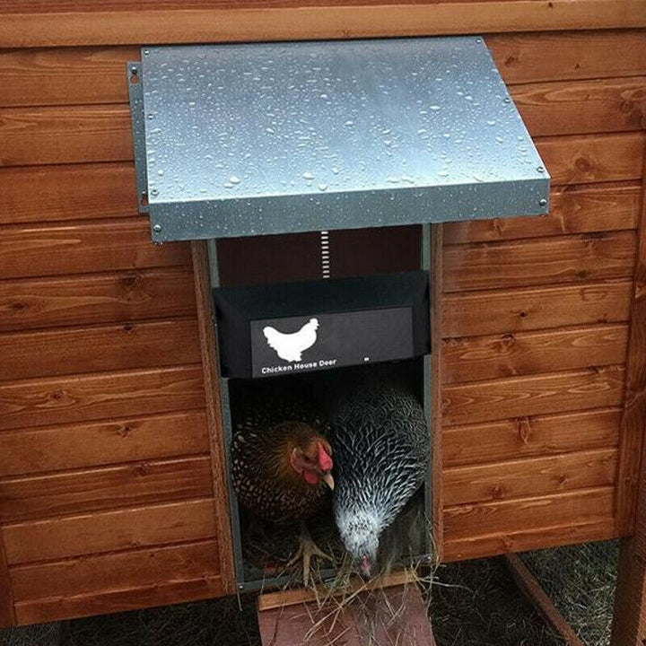 Automatic Weatherproof Chicken Coop Door with Light Sensor