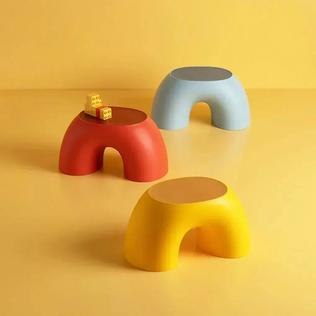 Children's Rainbow Plastic Step Stool