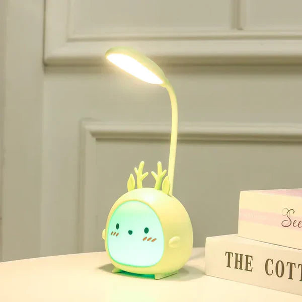 Children's Eye Protection Reading Lamp with USB Charging - Cartoon Design
