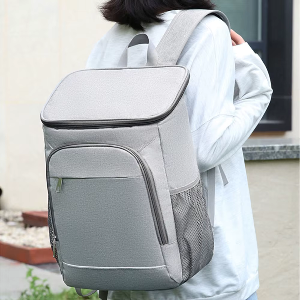 Vertical Cooler Backpack with Padded Straps and Waterproof Design