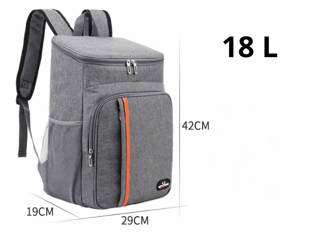Vertical Cooler Backpack with Padded Straps and Waterproof Design