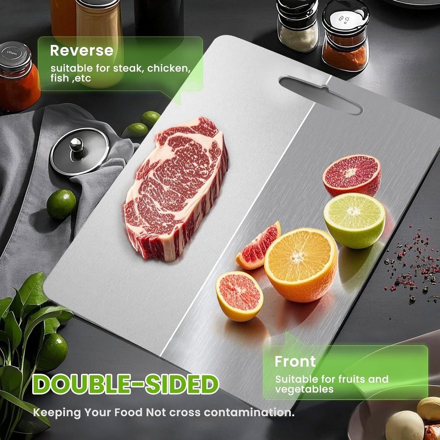 Titanium Cutting Board Set for Hygienic Food Preparation